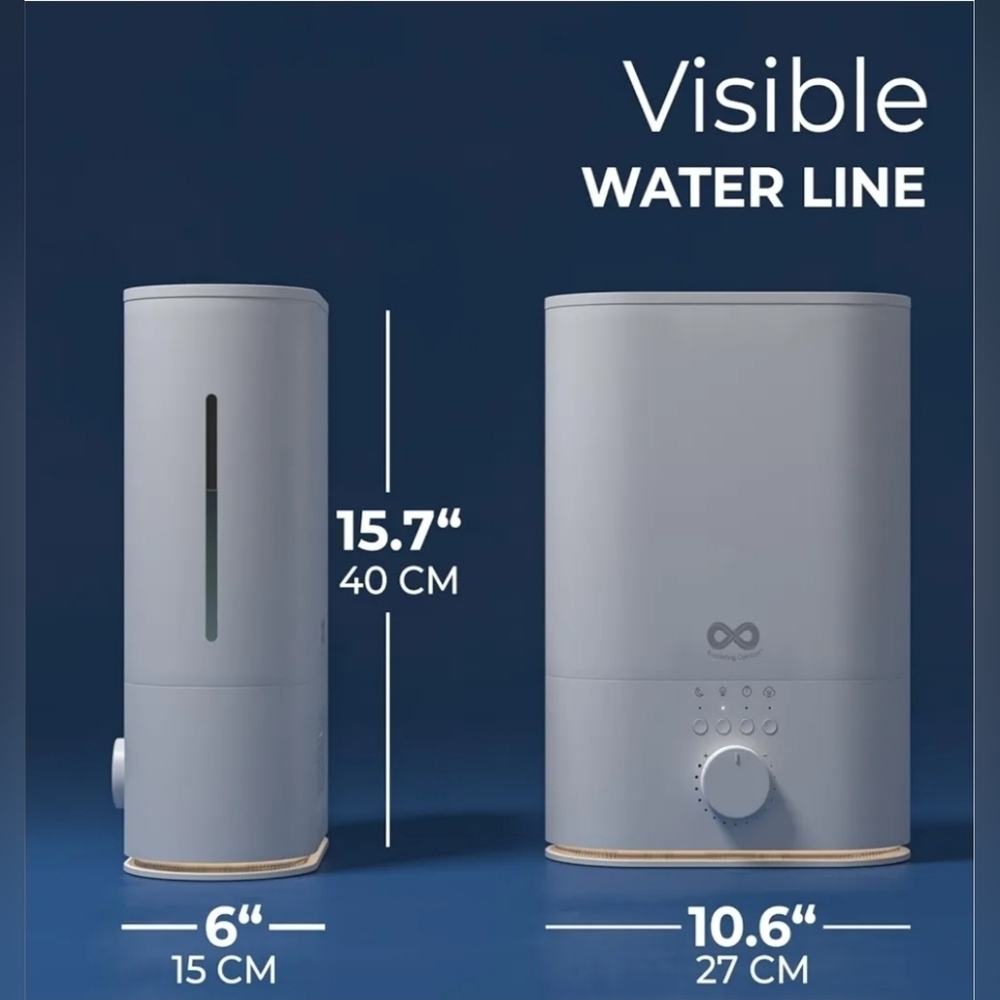 Everlasting Comfort 6L Humidifier Large Room, High Mist Output 60HR Runtime - Picture 2 of 11